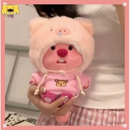 Jfmm AIXINI 20cm Loopy Sang Trọng Búp Bê Dễ Thương Sang Trọng Pororo Loopy Với Mũ Lợn Đồ Chơi Nhồi Bông Mềm Quà Tặng Tốt Nhất Cho Trẻ Em