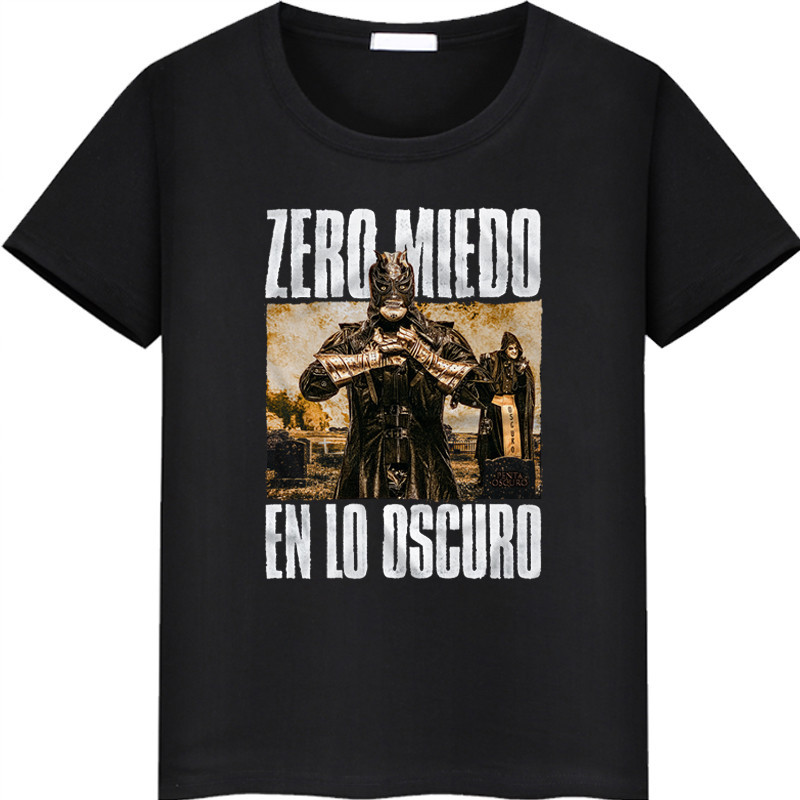 Aew Penta El Zero M Đấu Vật In Zero Miedo En Lo Oscuro Áo Thun Tay Ngắn Hợp Thời Trang 3.4