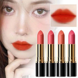 Chahfi Retro Ống Tròn Dưỡng Ẩm Son Môi Matte Chống Thấm Nước Lip Glaze