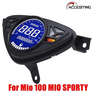 Lcd xe máy xe đạp đồng hồ tốc độ led đồng hồ đo tốc độ kỹ thuật số cho mio 100 mio thể thao
