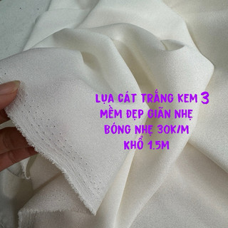 Vải Lụa Cát Hàn- mỏng mềm mại rủ vải-suôn mượt