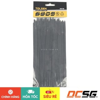 Dây rút nhựa đen 3.6x200mm tolsen 50118
