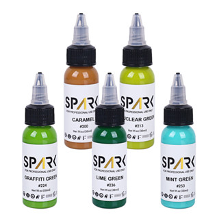 Spark Tattoo Sắc Tố Chuyên Nghiệp 1OZ Không Độc Hại Thuần Chay Da Tạm Thời PMU Mực Xăm Hữu Cơ Cho Hình Xăm Da Thật Trang Điểm Cơ Thể