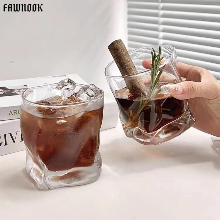 Cốc Uống Nước Bằng Thủy Tinh Origami Phong Cách Nhật Bản