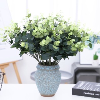 Cành lá táo giả 16 nhánh dài 55cm - Trang trí điểm hoa sáp
