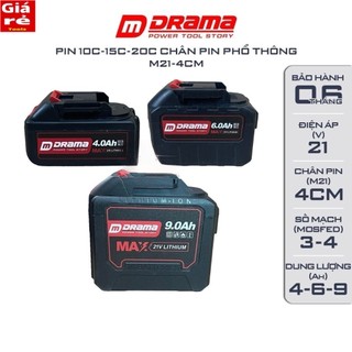 Pin drama 10 cell, 15 cell, 20 cell mạch 3-4 mosfed, cell pin 1500mah - 1800mah, có đèn báo pin, tools giá rẻ