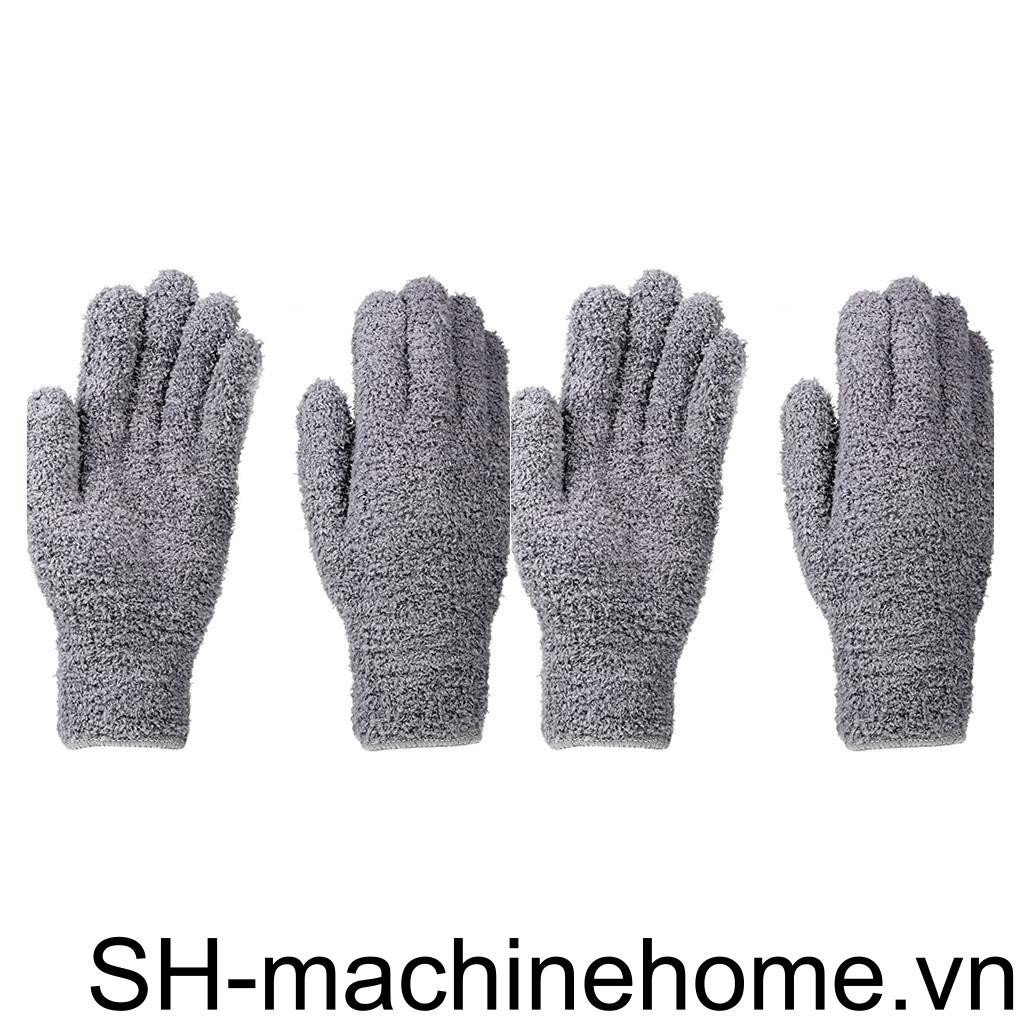 1 / 2 2 Chiếc Găng Tay Vệ Sinh Microfiber Chăm Sóc Xe Rửa Nước Hút Bụi San Hô Nam Dụng Cụ Vệ Sinh Hộ Gia Đình Nhà Cửa