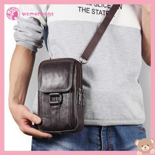 ✿ Wb ✿ Nam Túi Messenger Da Bò Da Nam Túi Điện Thoại Di Động Túi Ví Nhỏ Du Lịch Eo Túi Nhiều Túi Ngực Mới
