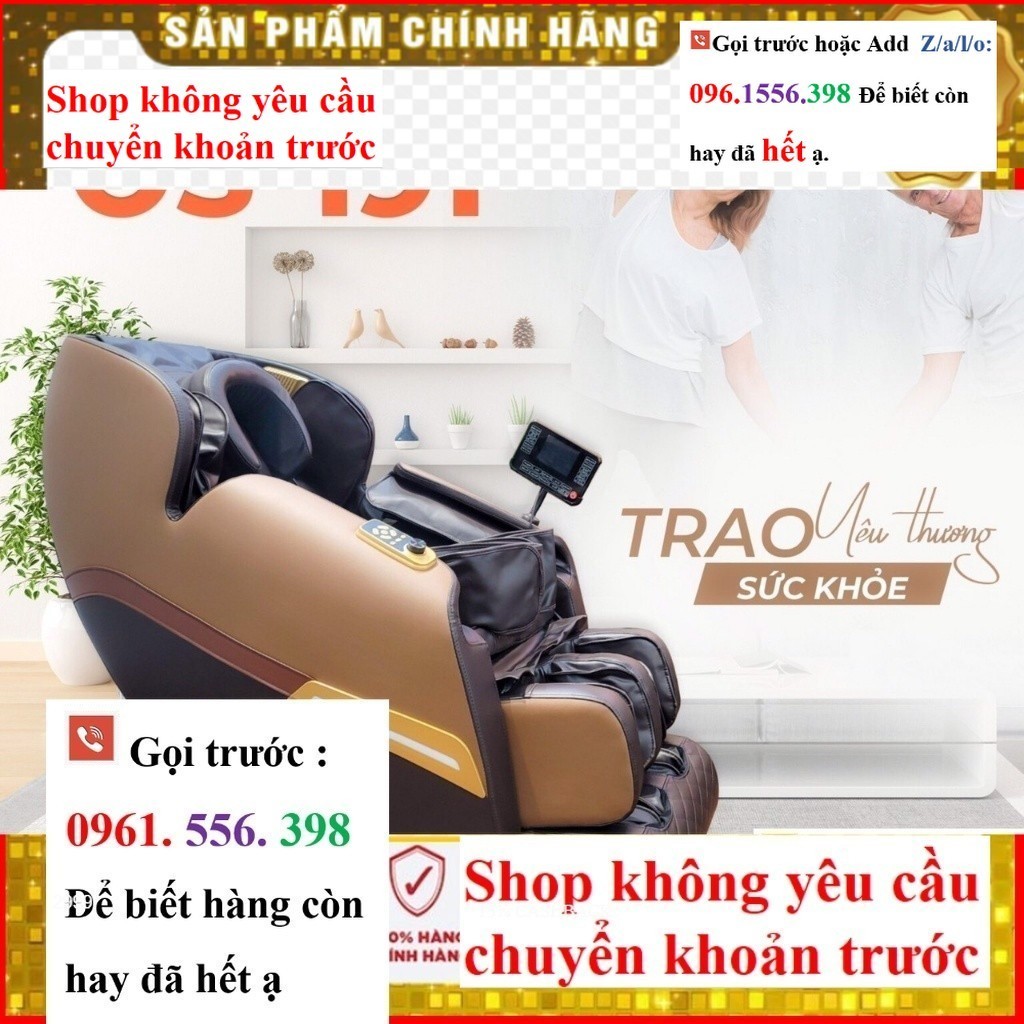 SALE [Hàng chính hãng Giá tốt] Ghế Massage Toàn Thân Nhật Bản Okinawa OS 191