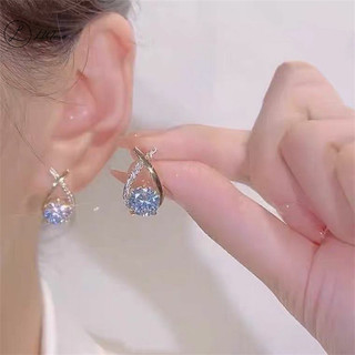 Luimo Trang sức nữ Bông tai đuôi cá phù hợp thời trang Bông tai pha lê * Bán chạy
