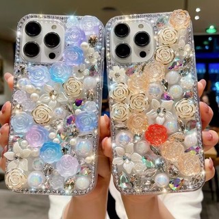 Ốp điện thoại Iphone1 iphone15promax Apple 14 Kim cương giả xs xr Influencer Nữ i15 Shell i12 Vỏ bảo vệ i11 Nhãn dán kim cương thủ công 13 pro max