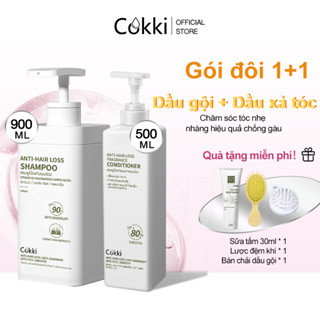【Mua 1 tặng 1 Cokki Hàn Quốc Cây trà Dầu gội ngăn ngừa rụng tóc 900ml,Tẩy tế bào chết,giảm dầu tóc+Miễn phí Quà tặng