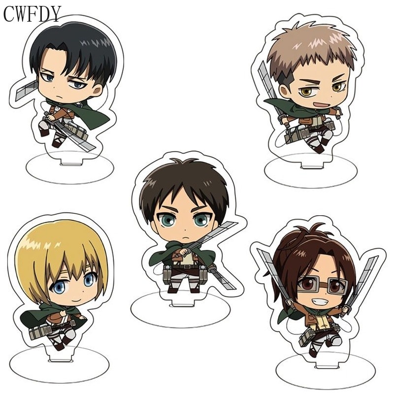 Mô hình Standee Anime Attack On Titan Acrylic Nhân Vật Eren Levi Hange Erwin Army Mikasa Sasha - zen