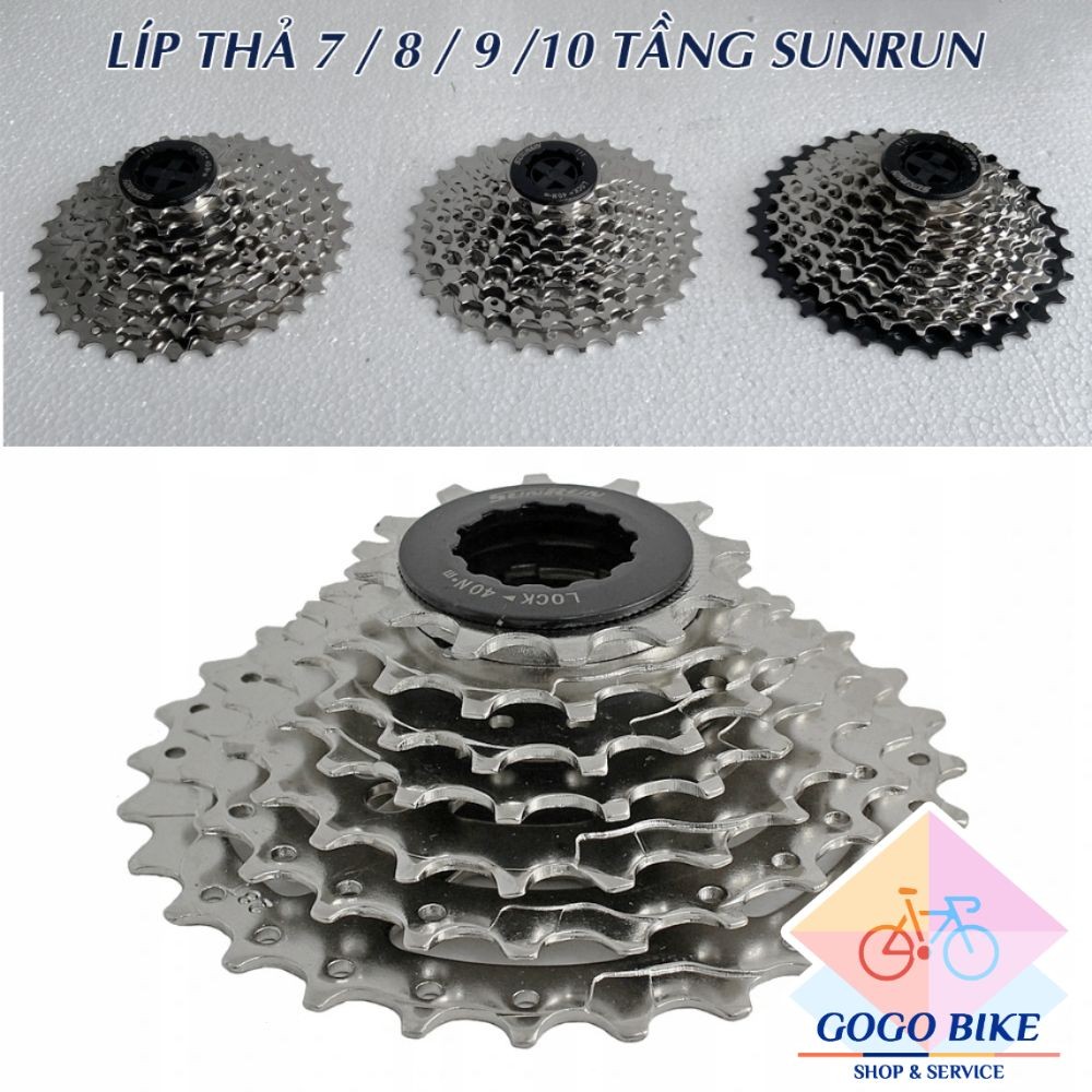 [GoGo Bike] Líp thả líp 7 líp 8 líp 9 líp 10 tầng xe đạp  SunRun