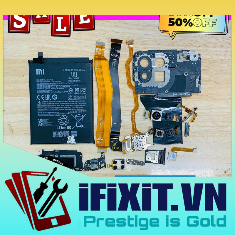 Linh Kiện Xiaomi 11 Lite 5G NE | Camera trước sau,cáp liền ổ sim,cáp nối main màn hình,loa ngoài,vân