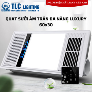 Quạt sưởi âm trần đa năng TLC Lighting - Kích thước 30x60 cm - Màu Trắng