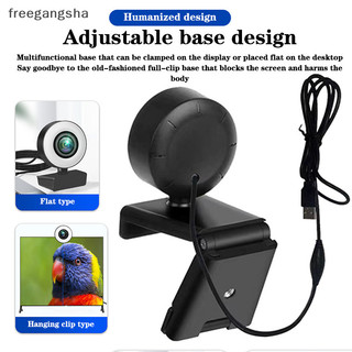 [FREG] Webcam 1080P Mini Camera Full HD Webcam With Ring Fill Light Microphone USB Live Broadcast For Youtube PC Laptop Video Shoog FDH