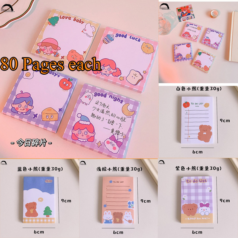 Creative Sticky Notes Self-Adhesive Focus Memo Notepad Memo Writtingaper