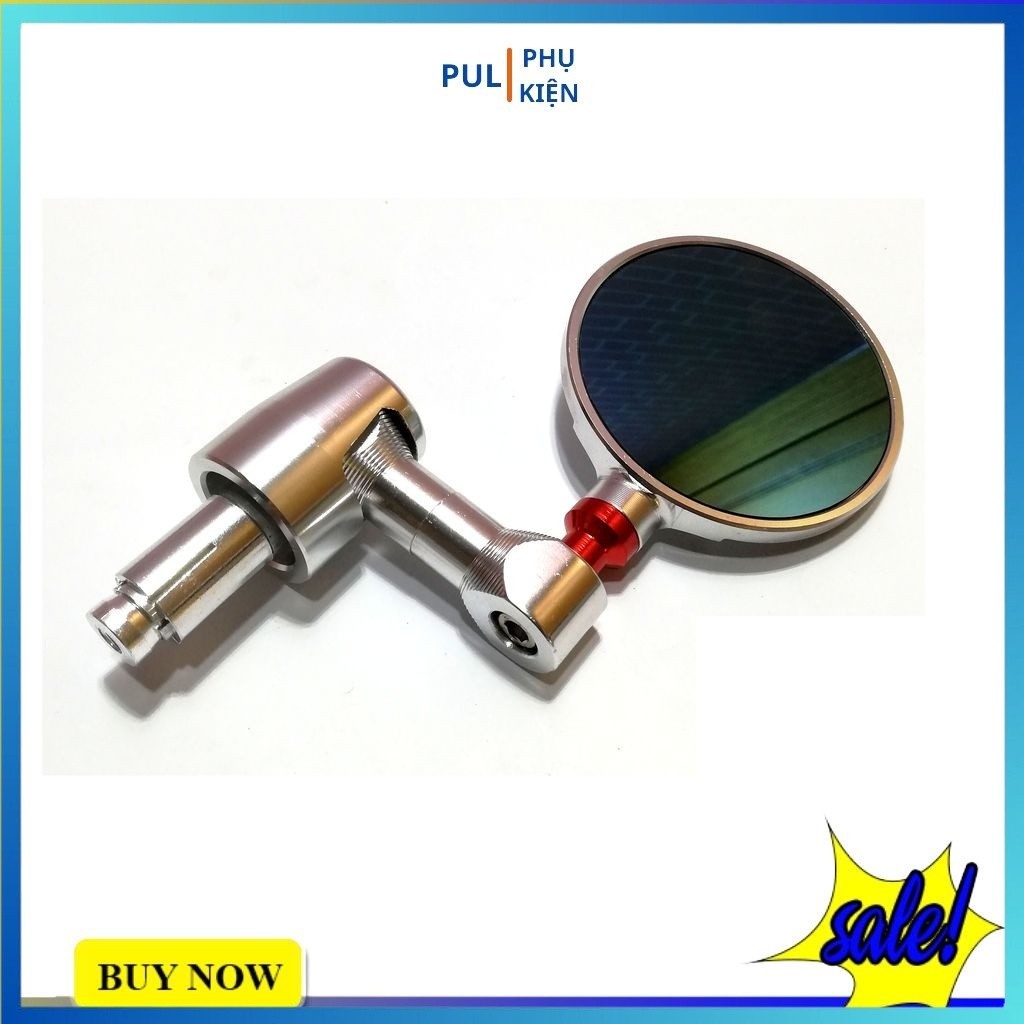 Gương xe máy Rizoma gù tròn nhôm cao cấp cho Wave AB SH SH Mode Airblade...