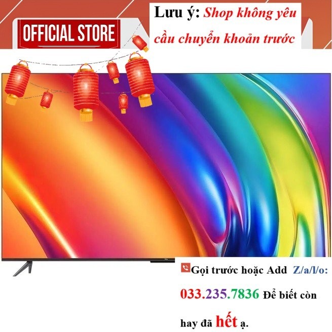 |new| Google Tivi TCL 65P745 4K 65 Inch