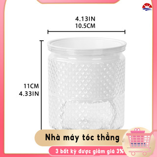 Chậu cây hấp thụ nước tự động Chậu hoa tròn trong suốt bằng nhựa cho chậu cây mọng nước hoa thủy canh FU