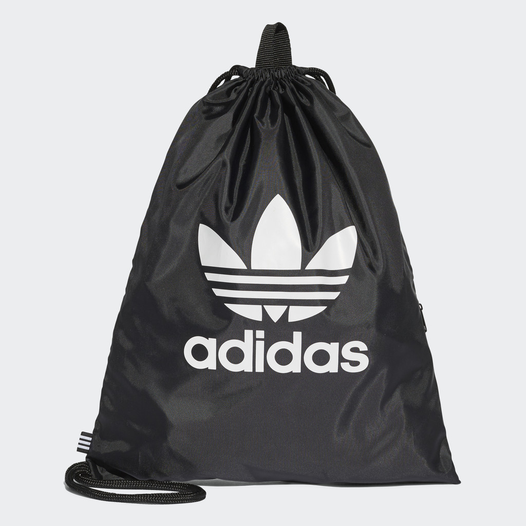 Adidas Phong cách sống Túi rút thể thao Trefoil Unisex Đen BK6726