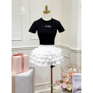 Set Áo Cotton Chân Váy Tầng TKCC ASHYLEY