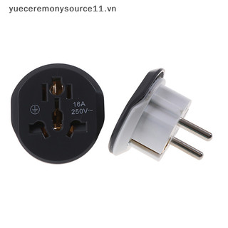 [Ys] Bộ chuyển đổi du lịch EU đa năng 16A Bộ chuyển đổi Euro UK US AU sang EU Ổ cắm AC.