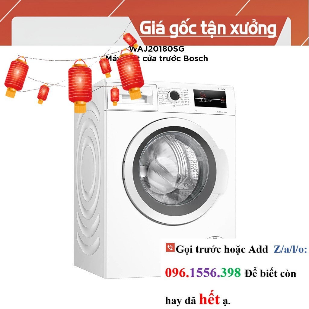 >> CH Máy Giặt Lồng Ngang 8kg Bosch WAJ20180SG Series 4