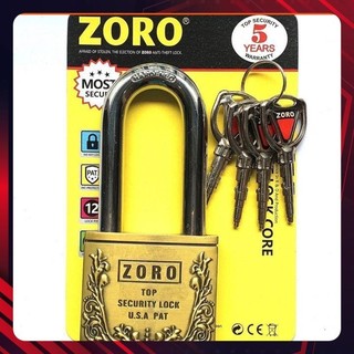 Ổ khóa ZORO 6 phân bông lúa,càng dài,chìa đạn⚡FREE SHIP⚡ khóa bấm không cần chìa,Ổ Khóa chống trộm công nghệ Mỹ