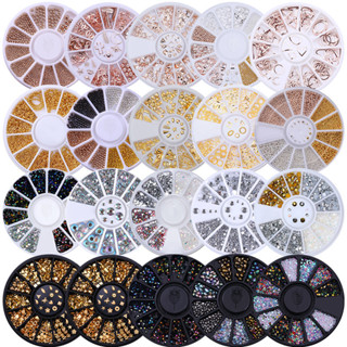 3d Móng Tay Nghệ Thuật Lấp Lánh Kim Cương Giả Pha Lê Đá Quý Trang Sức Hạt Móng Tay Quyến Rũ Phụ Kiện Làm Móng Tay