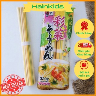 Mì Somen Rau Củ Ngũ Sắc Itsuki Nhật Bản 320gr, Mì Somen Từ Rau Củ, An Toàn Cho Bé Ăn Dặm - Date 10.2027
