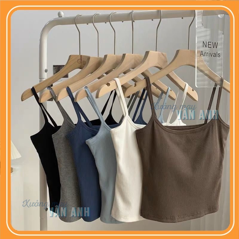 Áo 2 dây có mút ngực chất tăm lạnh , áo hai dây nữ