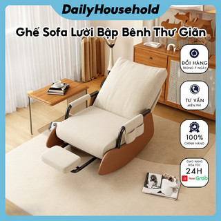 Ghế sofa lười bập bênh thư giãn, Ghế bành, Ghế lười có điều chỉnh, Ghế bập bênh ngã lưng tiện lợi, Ghế sofa đơn thư giãn