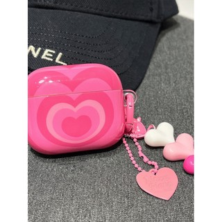 Vỏ AirPods AirPods Tai nghe bảo vệ Apple Pro Vỏ Bluetooth không dây cho AirPods Pro Vỏ IMD mềm ins Trái tim tình yêu màu hồng có dây buộc
