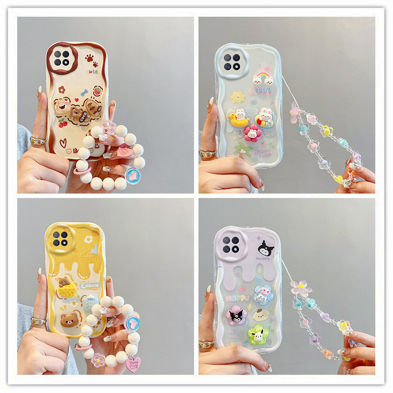 ốp lưng oppo a73 5g Ốp điện thoại búp bê 3D kem dễ thương cho hộp đựng oppo a73 5g bts