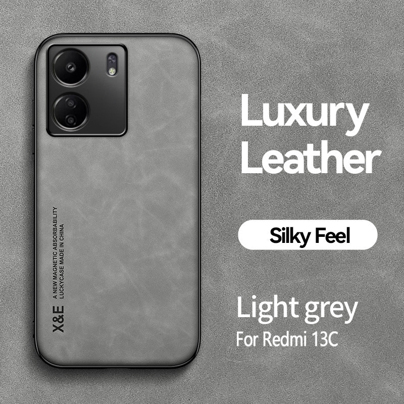 Dành Cho Xiaomi POCO C65 Ốp Lưng PU Lerther Da Mờ Vỏ Điện Thoại Cho Xiaomi POCO C65 Ốp Lưng