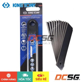 Lưỡi dao cắt 18mm cao cấp thép sk4 - 10 lưỡi kingtony 7977-07p02 | dcsg