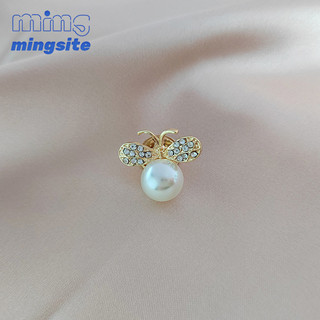 Ong Ngọc Trai Chống Trượt Khóa Trâm Cài Dễ Thương Nhật Bản Instagram Hợp Thời Trang Cá Tính Cố Định Quần Áo Pin Nhỏ Cổ Trang Trí