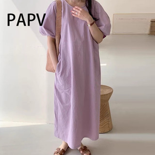 Đầm ngắn tay cổ tròn sang trọng PAPV 2058
