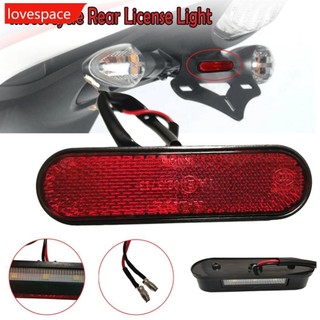 Lovespace đa năng xe máy phản quang phía sau biển số đèn 3 đèn led biển số đèn đuôi đỏ phản quang b1x2