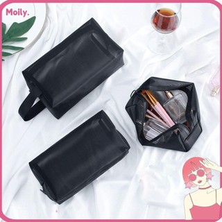 Túi đựng mỹ phẩm/ đồ vệ sinh cầm tay có khóa kéo tiện lợi dành cho dã ngoại