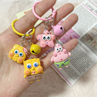 Spongebob SquarePants Patrick Snap Ring Móc khóa Mặt dây chuyền