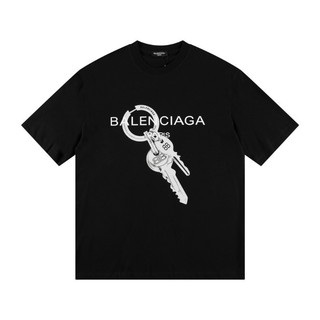 ❤️❤️[Sẵn SÀNG & HÀNG CÓ SẴN]❤️❤️ Balencia * * * Áo Nam In Chữ Tay Ngắn Nữ Áo Sơ Mi Unisex 2023 Mới