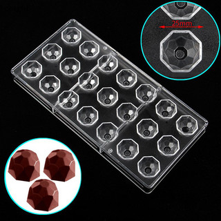 Khuôn Socola Polycarbonate Hình Diamind Cho Bonbons Kẹo 21 Khoang 8g / miếng Bánh Kẹo Nướng Bánh Ngọt Dụng Cụ Khuôn VN