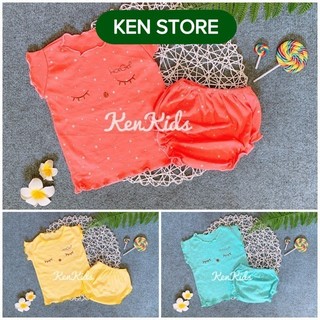 Set 3 bộ thun chip bé gái hotga chất đẹp ken store