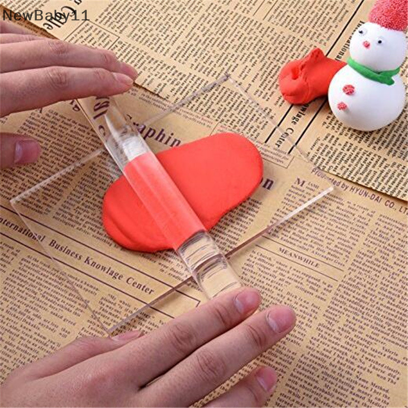 Newbaby Solid Clay Rolling Pin Acrylic Clay Roller DIY Modeling Tools Sculpey Polymer VN