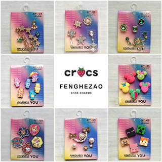 2025 jibbitz Crocs Set Lỗ Giày Hoa Kim Loại Dễ Thương DIY Hoạt Hình Khóa Giày Phụ Kiện