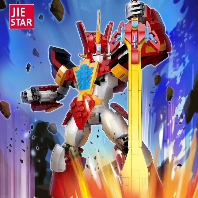 JIESTAR 58033 Vua Quỷ Lửa Ánh Sáng Đèn Xung Quanh Đất Đồ Chơi Xây Dựng Người Nổi Tiếng
