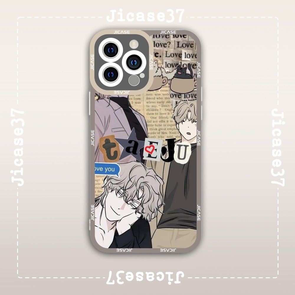 Ốp lưng iPhone Cạnh Vuông Samsung Xiaomi Oppo Manhwa boylove Low tide Đêm bên bờ biển nhân vật Tae J